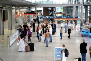 Ankunftshalle des Köln/Bonn Airports <br> Foto: Lotta Johanna Schmidt